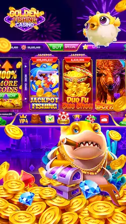 Скачать Golden Fishing Slots Casino [МОД/Взлом Разблокированная версия] на Андроид