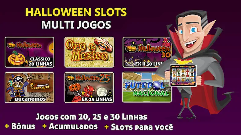Скачать Halloween Slots 30 Linhas [МОД/Взлом Много монет] на Андроид