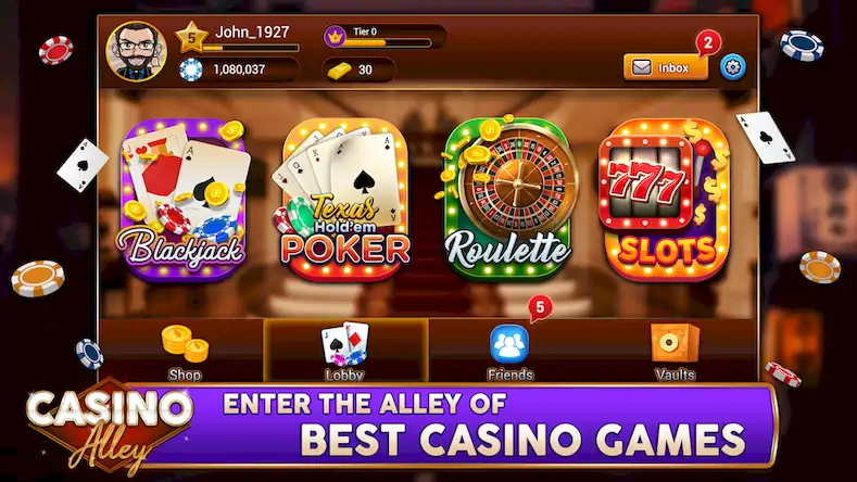 Скачать The Casino Alley [МОД/Взлом Бесконечные деньги] на Андроид