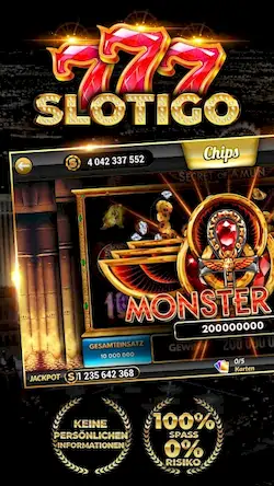 Скачать Slotigo - Online-Casino [МОД/Взлом Бесконечные монеты] на Андроид