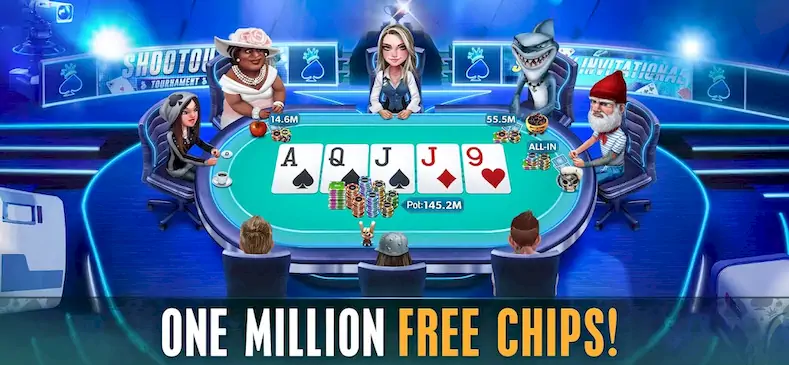 Скачать HD Poker: Texas Holdem Casino [МОД/Взлом Много денег] на Андроид