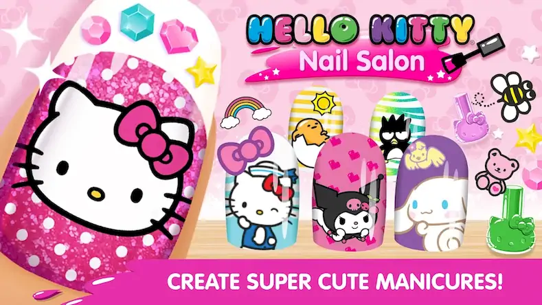 Скачать Маникюрный салон Hello Kitty [МОД/Взлом Меню] на Андроид