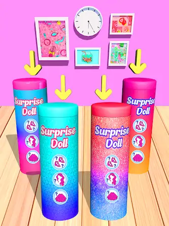 Скачать Color Reveal Suprise Doll Game [МОД/Взлом Unlocked] на Андроид