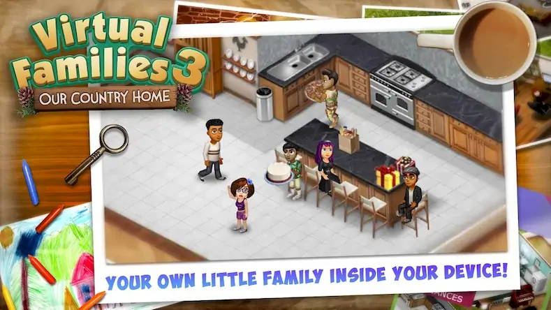 Скачать Virtual Families 3 [МОД/Взлом Меню] на Андроид
