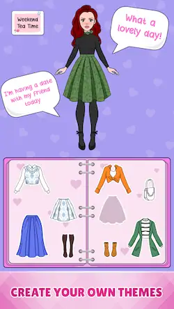 Скачать Sweet Paper Doll: Dress Up DIY [МОД/Взлом Меню] на Андроид