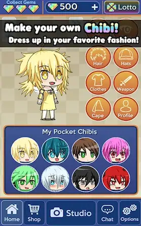 Скачать Pocket Chibi - Anime Dress Up [МОД/Взлом Unlocked] на Андроид