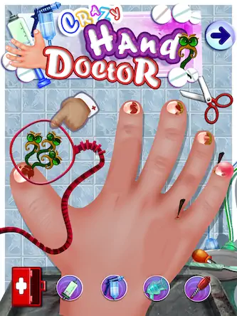 Скачать Crazy Hand Nail Doctor Surgery [МОД/Взлом Unlocked] на Андроид