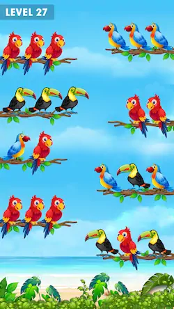 Скачать Color Bird Sort Bird Game [МОД/Взлом Меню] на Андроид