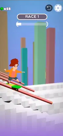 Скачать Skater Racing 3D [МОД/Взлом Много денег] на Андроид
