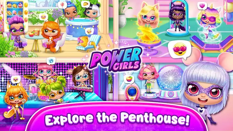 Скачать Power Girls — Fantastic Heroes [МОД/Взлом Бесконечные монеты] на Андроид