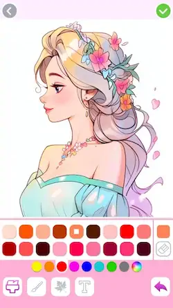 Скачать Princess Coloring:Drawing Game [МОД/Взлом Разблокированная версия] на Андроид