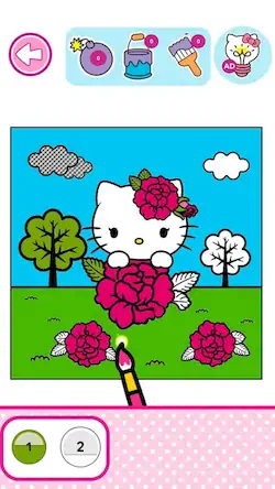 Скачать Hello Kitty: Раскраска [МОД/Взлом Бесконечные монеты] на Андроид