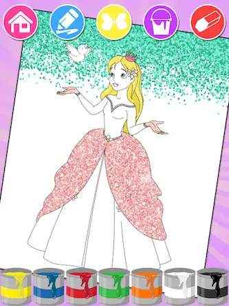 Скачать принцесса раскраска для детей [МОД/Взлом Разблокированная версия] на Андроид