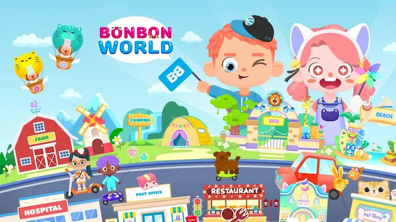 Скачать Детские игры BonBon Life World [МОД/Взлом Много денег] на Андроид
