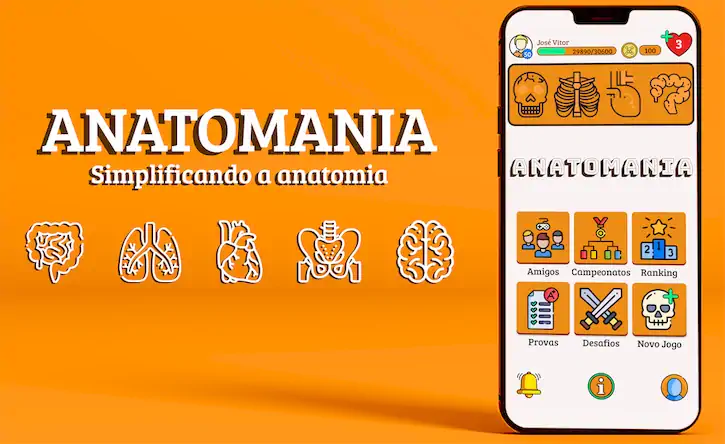 Скачать Anatomania - Quiz de Anatomia [МОД/Взлом Бесконечные деньги] на Андроид