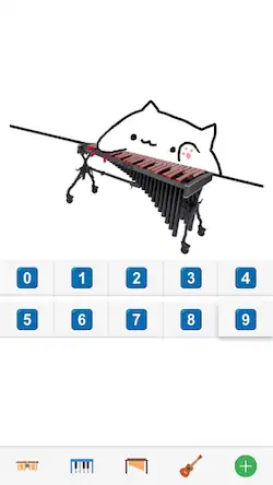 Скачать Bongo Cat: Musical Instruments [МОД/Взлом Много денег] на Андроид