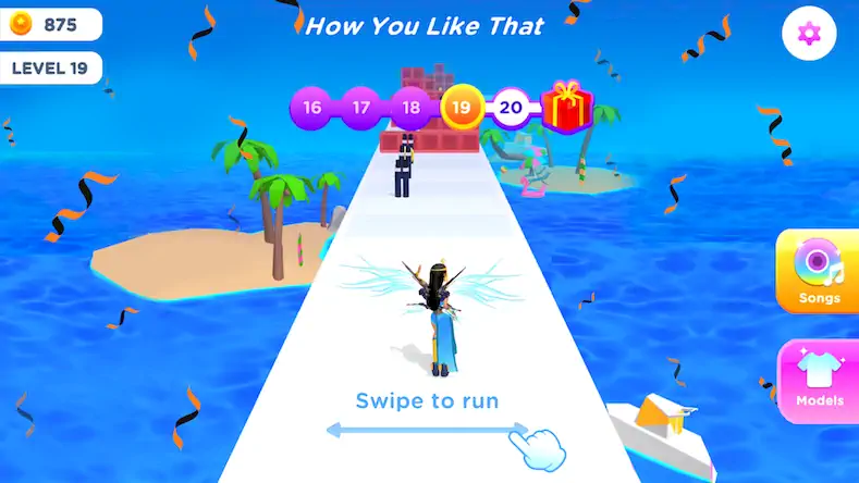 Скачать Dancing Race - бегать игра [МОД/Взлом Много монет] на Андроид