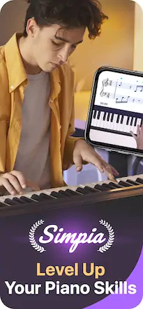 Скачать Simpia: Learn Piano Super Fast [МОД/Взлом Бесконечные монеты] на Андроид
