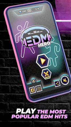 Скачать Guitar Hero Game: EDM Music [МОД/Взлом Меню] на Андроид