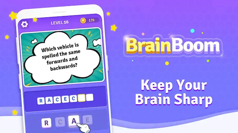 Скачать Brain Boom: Word Brain Games [МОД/Взлом Unlocked] на Андроид
