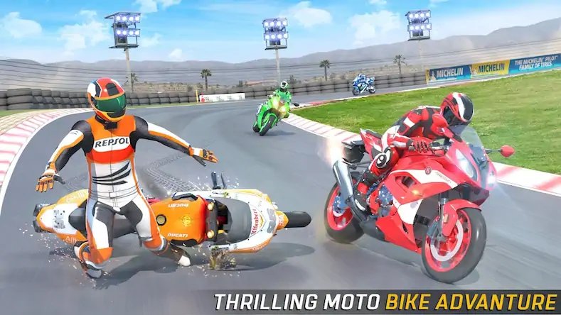 Скачать мотоциклы велогонка: мотокросс [МОД/Взлом Много монет] на Андроид