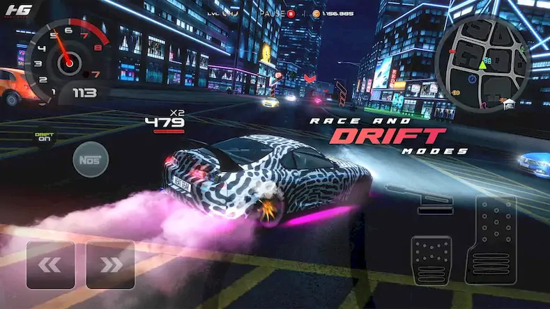 Скачать Heat Gear - Race & Drift World [МОД/Взлом Бесконечные монеты] на Андроид