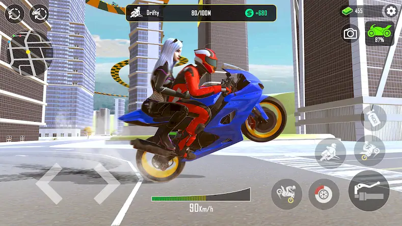 Скачать GT Moto Stunt 3D: Driving Game [МОД/Взлом Много денег] на Андроид