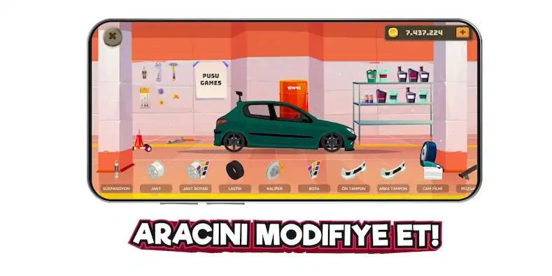 Скачать 2D Araba Serisi Modifiye Oyunu [МОД/Взлом Бесконечные деньги] на Андроид