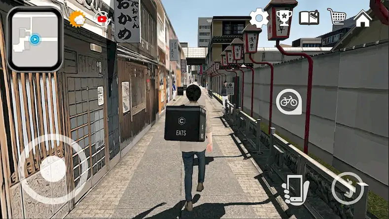 Скачать Доставка еды Sim- Япония Осака [МОД/Взлом Бесконечные деньги] на Андроид