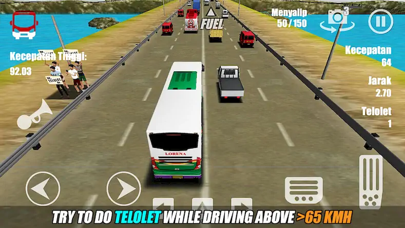 Скачать Telolet Bus Driving 3D [МОД/Взлом Много монет] на Андроид