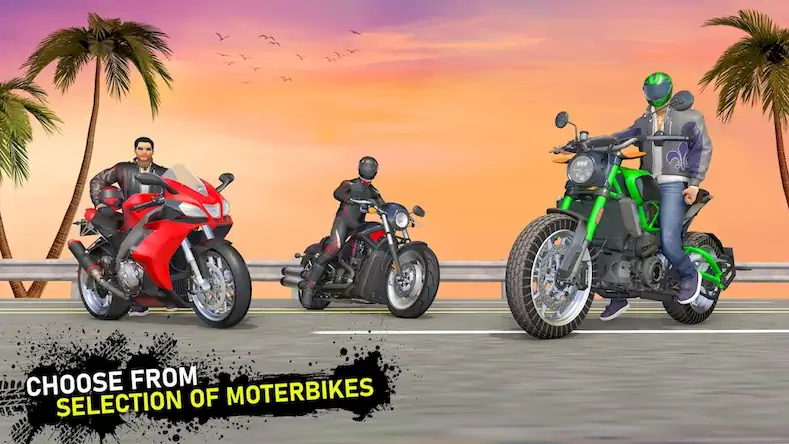 Скачать Moto Traffic Bike Race Game 3d [МОД/Взлом Бесконечные деньги] на Андроид