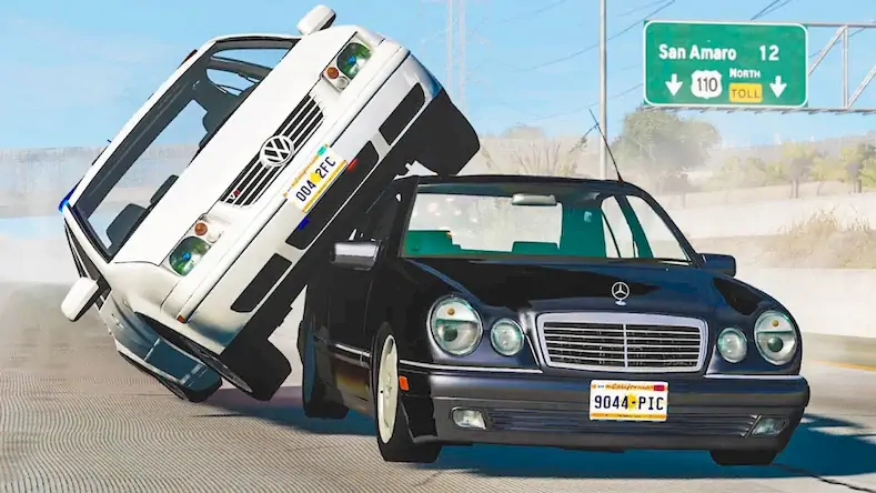Скачать Realistic Car Crash Simulator [МОД/Взлом Бесконечные деньги] на Андроид