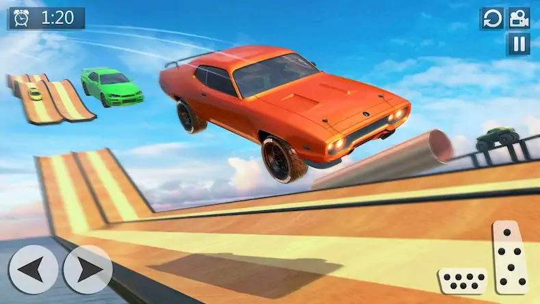 Скачать Мега Рампа Авто Гонки Трюки 3D [МОД/Взлом Бесконечные деньги] на Андроид