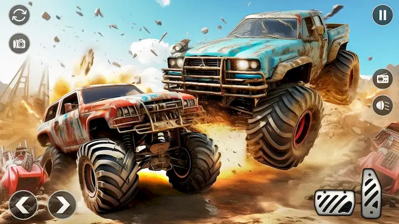 Скачать Monster Truck Stunt -Car Crash [МОД/Взлом Бесконечные деньги] на Андроид