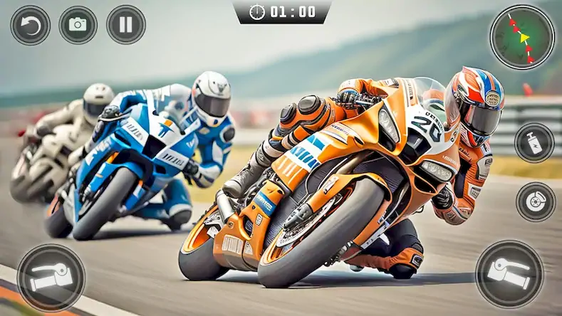 Скачать Велосипедн Гонки Мотоцикл Игры [МОД/Взлом Бесконечные монеты] на Андроид