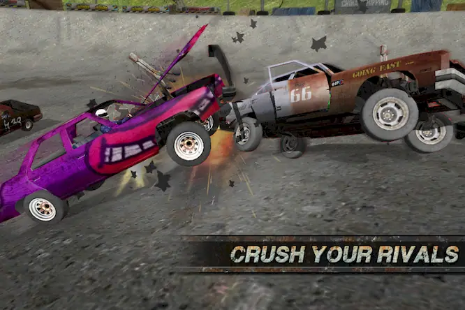Скачать Demolition Derby: Crash Racing [МОД/Взлом Меню] на Андроид