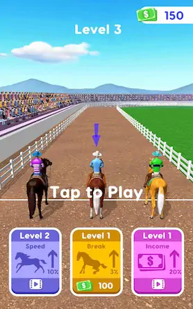 Скачать Конные скачки в 3D [МОД/Взлом Бесконечные монеты] на Андроид