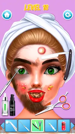 Скачать Игры про макияж для девочек [МОД/Взлом Много монет] на Андроид