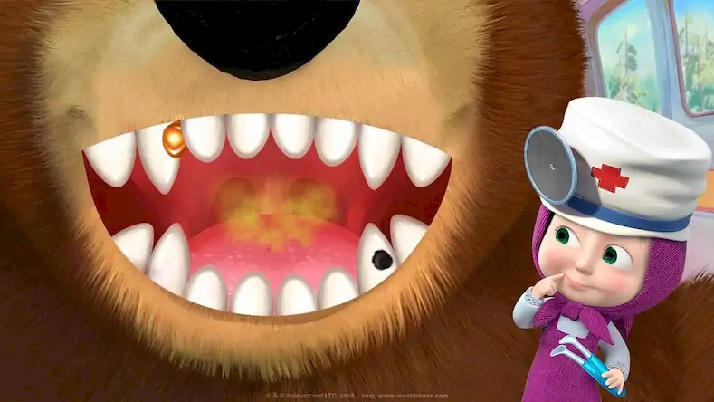 Скачать Маша и Медведь: Лечение Зубов [МОД/Взлом Много монет] на Андроид