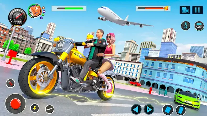 Скачать Flying Bike Driving Simulator [МОД/Взлом Много монет] на Андроид