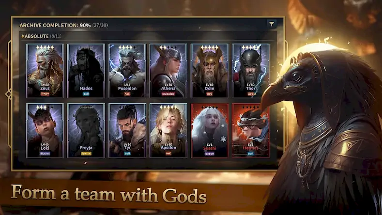 Скачать GODS RAID : Team Battle RPG [МОД/Взлом Меню] на Андроид