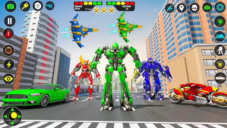 Скачать Dino Robot Games Transform Car [МОД/Взлом Бесконечные монеты] на Андроид