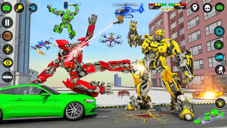 Скачать Dino Robot Games Transform Car [МОД/Взлом Бесконечные монеты] на Андроид
