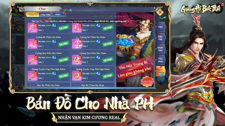 Скачать Giang Hồ: Bát Phái Phân Tranh [МОД/Взлом Бесконечные деньги] на Андроид