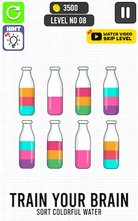 Скачать Draw Color Fill Water Sort [МОД/Взлом Бесконечные деньги] на Андроид