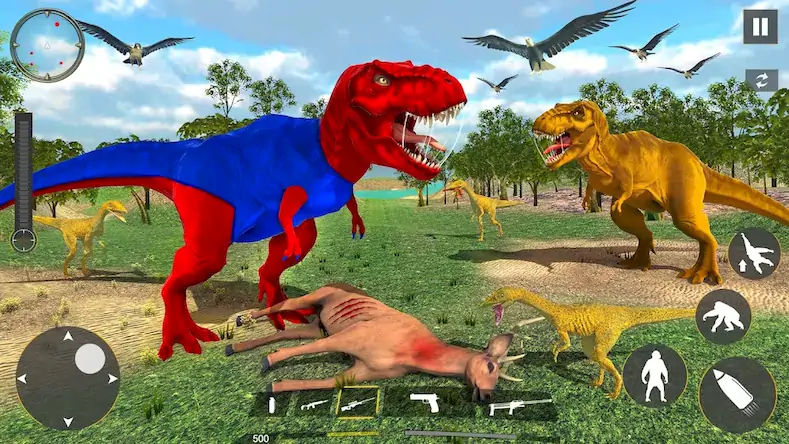 Скачать Real Dino Hunting Animal Games [МОД/Взлом Бесконечные деньги] на Андроид