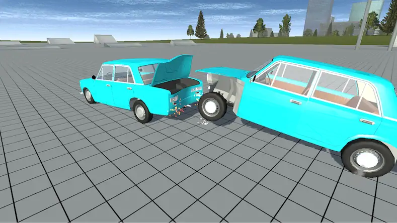 Скачать Simple Car Crash Physics Sim [МОД/Взлом Бесконечные монеты] на Андроид
