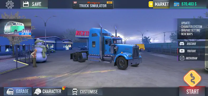 Скачать Nextgen - Truck Simulator [МОД/Взлом Много денег] на Андроид