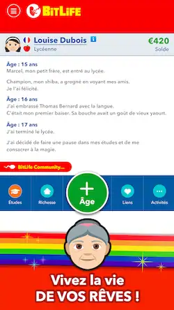 Скачать BitLife Français [МОД/Взлом Бесконечные монеты] на Андроид