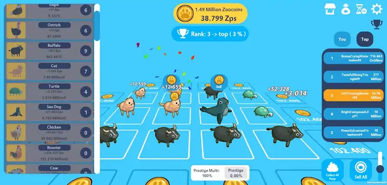 Скачать Animal Zoo Clicker [МОД/Взлом Бесконечные монеты] на Андроид